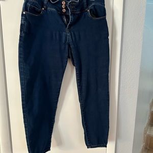Curvy skinny ankle jeans